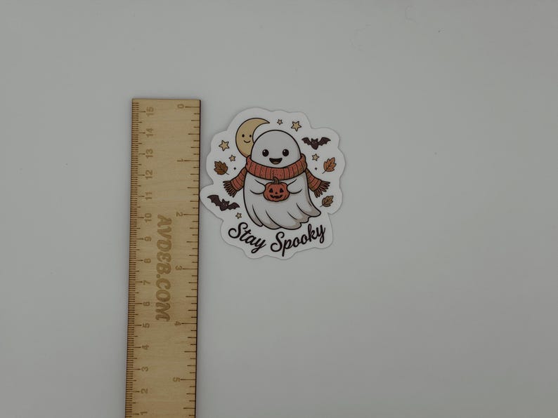 Cute Ghost Halloween Sticker Stay Spooky Decal