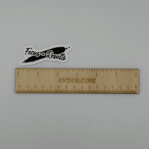 Focus Results Motivational Vinyl Sticker