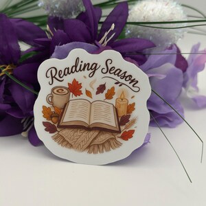 Reading Season Bookish Fall Vinyl Sticker