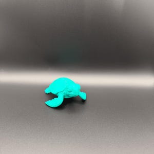 Cute Sea Turtle Figurine 3D Printed Desk Decor
