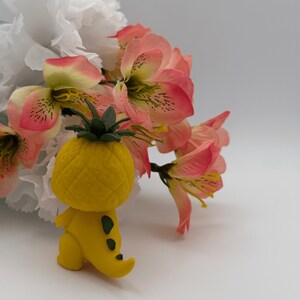 Pineapple Dino 3D Printed Figure – Hand-Painted PLA Collectible