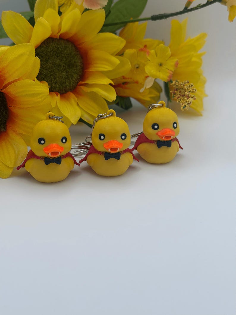 Vampire Duck 3D Printed Keychain