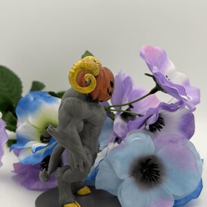 Horned Pumpkin Demon – 3D Printed Halloween Statue