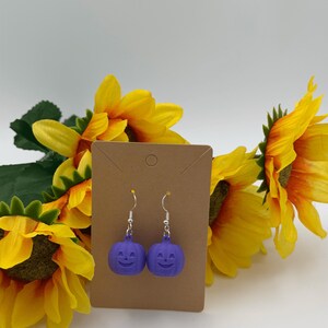 Jack-O-Lantern Dangle Earrings