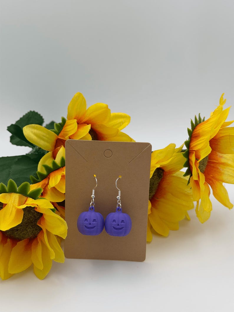Jack-O-Lantern Dangle Earrings
