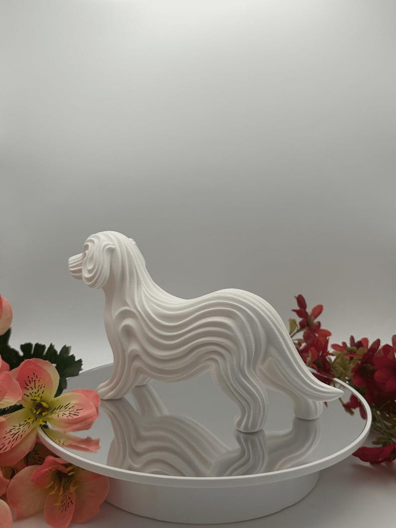 3D Printed Dog Statue Figurine, Modern Decor, Dog Lover Gift, Pet Lover Home Accent