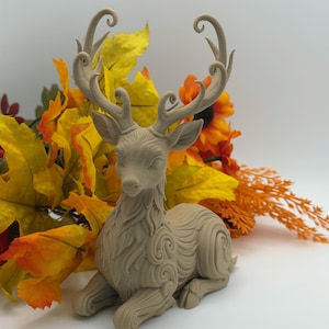 Mystic Deer | Elegant Fantasy 3D Printed Figurine | Magical Woodland Decor