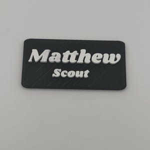 Custom 3D Printed Name Badge – Personalized Name Tag