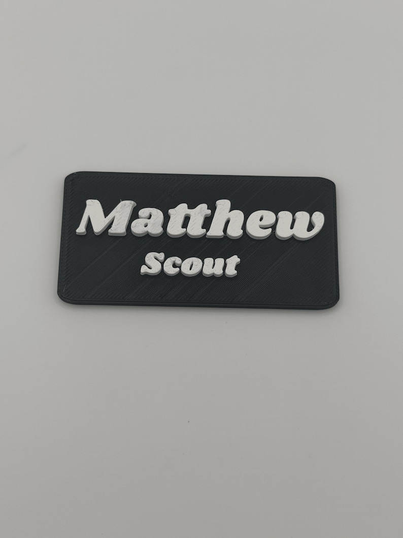Custom 3D Printed Name Badge – Personalized Name Tag