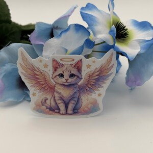 Angel Cat Sticker Pastel Kawaii Vinyl Decal
