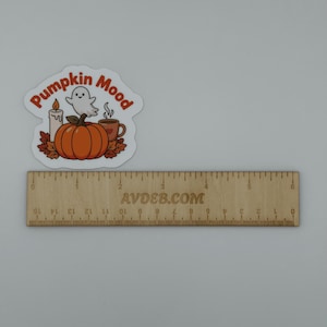 Pumpkin Mood Ghost Vinyl Sticker