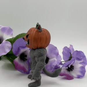 Witchy Halloween Decor Pumpkin Werewolf Figurine