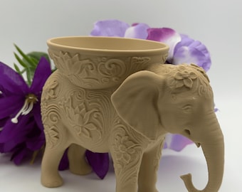 Sieradenhouder in de vorm van een olifant, 3D-geprinte ringhouder, sieradenbakje, bureaudecoratie