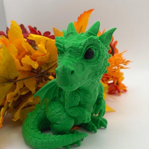 3D Printed Dragon Figurine – Decorative Dragon in Your Choice of Color