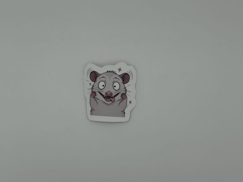 Cute Possum Sticker Funny Cartoon Animal Decal