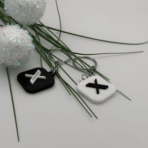 Custom X (Twitter) NFC Keychain 3D Printed