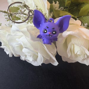 Cute Bat Character Keychain – 3D Printed PLA Charm