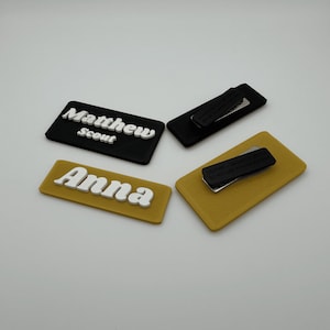 Custom 3D Printed Name Badge – Personalized Name Tag