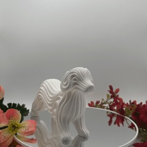 3D Printed Dog Statue Figurine, Modern Decor, Dog Lover Gift, Pet Lover Home Accent