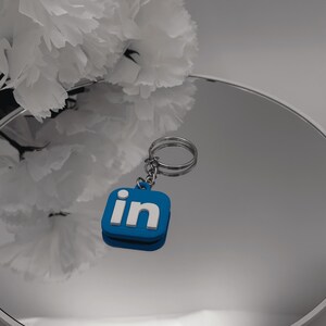 LinkedIn NFC keychain 3D printed