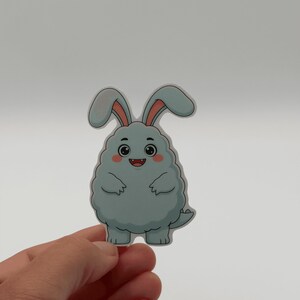 Cute Bunny Monster Sticker Pastel Kawaii Vinyl Decal