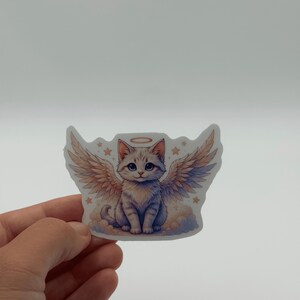 Angel Cat Sticker Pastel Kawaii Vinyl Decal