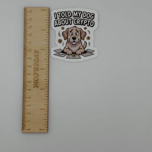 Funny Dog Crypto Enthusiast Vinyl Sticker