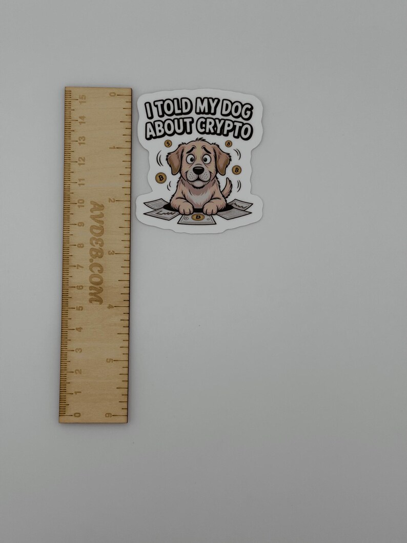 Funny Dog Crypto Enthusiast Vinyl Sticker