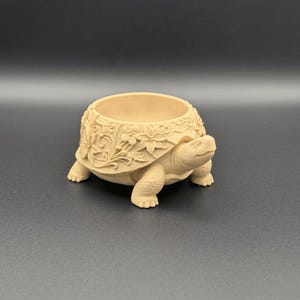 Turtle Jewelry Dish 3D Printed PLA Trinket Holder