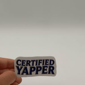 Certified Yapper Text Sticker