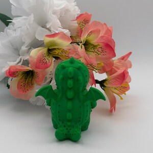 Cactus Dino Figurine – Hand-Painted 3D Printed PLA