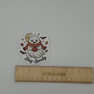 Cute Ghost Halloween Sticker Stay Spooky Decal