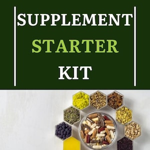 Beginner Supplement Starter Kit | Wellness Tracker, Daily Routine Planner, Digital Download
