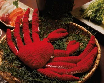 Häkelanleitung für eine abnehmbare Schneekrabbe | Amigurumi | Englische Anleitung | Digitaler Download