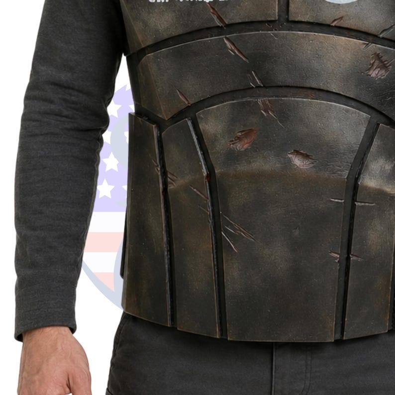NCR Ranger Front Armor Cosplay, Fallout New Vegas Handmade Tactical Vest, NCR Ranger Costume, Fallout Cosplay Front Chest Armor image 6