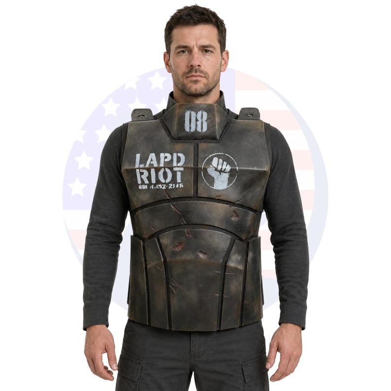 NCR Ranger Front Armor Cosplay, Fallout New Vegas Handmade Tactical Vest, NCR Ranger Costume, Fallout Cosplay Front Chest Armor image 2