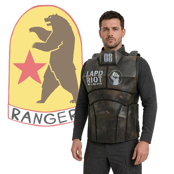 NCR Ranger Front Armor Cosplay, Fallout New Vegas Handmade Tactical Vest, NCR Ranger Costume, Fallout Cosplay Front Chest Armor