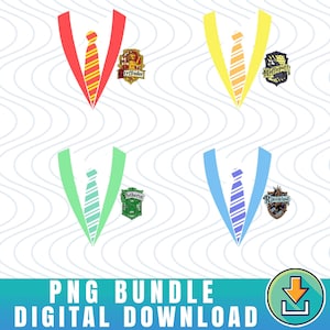 Wizard Hogwards House Fan Bundle, Harry Potter Png, Gryffindor Slytherin Ravenclaw Huflepuff Png Bundle, Wizard Fantasy School Crest Png