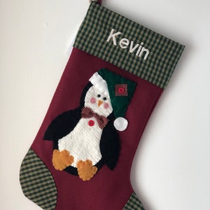 Penguin christmas stocking