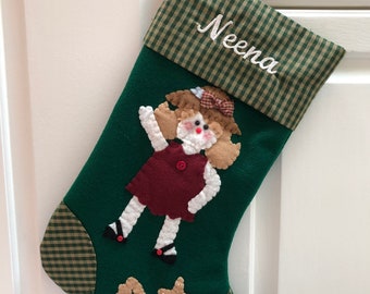 Beach Mrs Claus, Beach Themed Stocking, Beach Stocking, Stocking with Seashells, Tropical Stocking