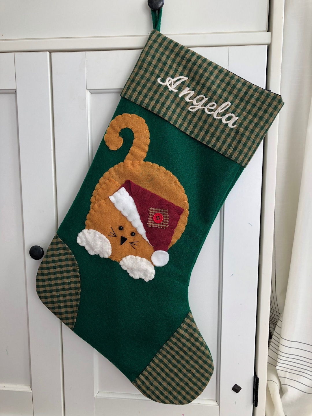 Cat Stocking, Cat Christmas Stocking, Stocking for Cat, Christmas