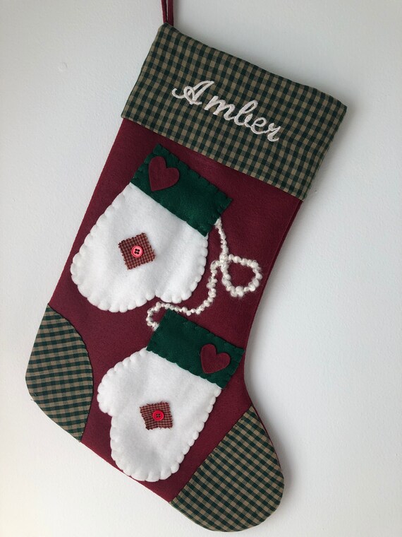 personalized girl christmas stockings