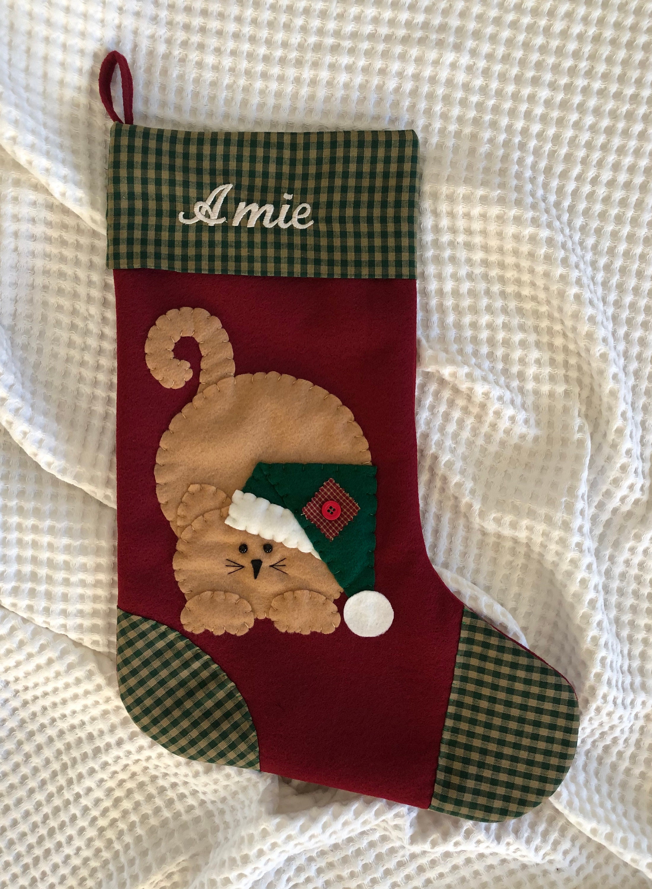 personalized cat stocking