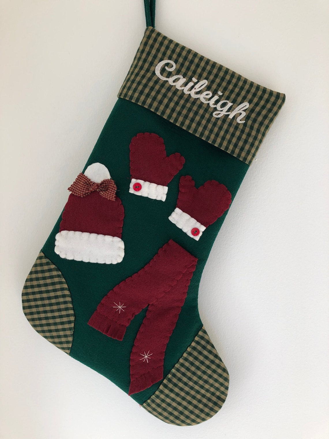 Christmas Stocking Girl Stocking Christmas Stocking for Etsy