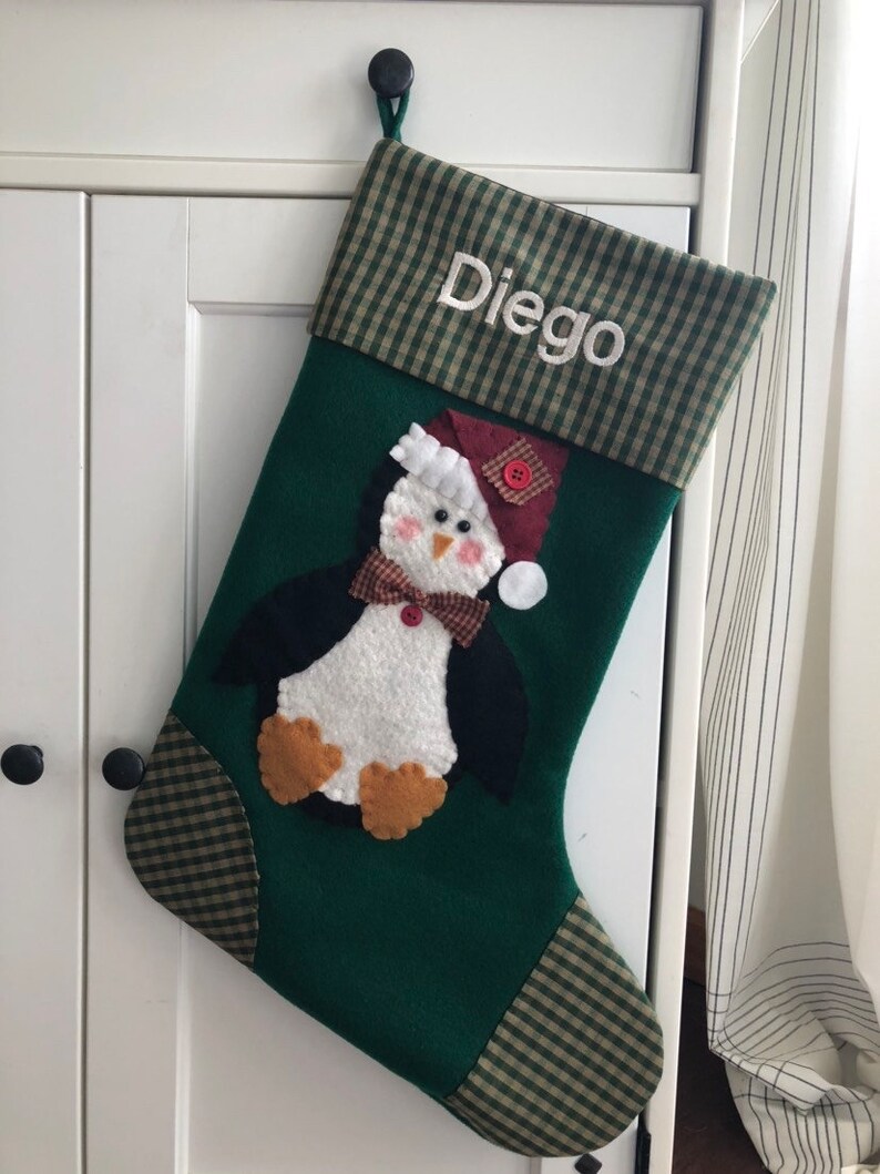 Penguin christmas stocking