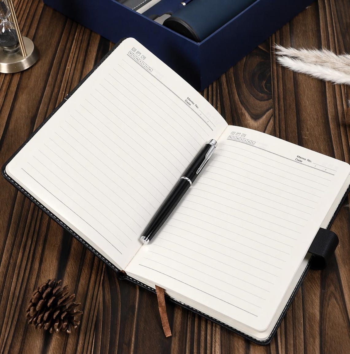 Custom Logo Notebook Gift Set, Personalized Corporate Journal With Pen ...