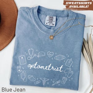 Comfort Colors® Optometrist Shirt, Eye Doctor Gift, Optometry Student Graduation Gift, Medical Professional, Unique Healthcare Staff