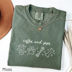 Shirt Comfort Colors® koffie en SAPs, cadeau voor SAP-moeder, hondeneigenaar koffieliefhebber cadeau, T-shirt kortharige Duitse korthaar
