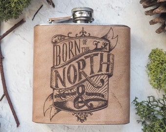 Frasco de cadera Born of the North: un compañero de bebida para los norteños
