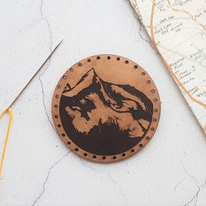 Mountain Climber Leather Patch